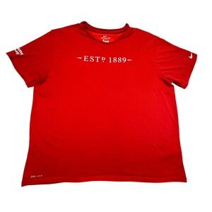 Nike Shirt Men's Size XXL Dri-FIT Red ESTD 1889 Pearl Milling Company